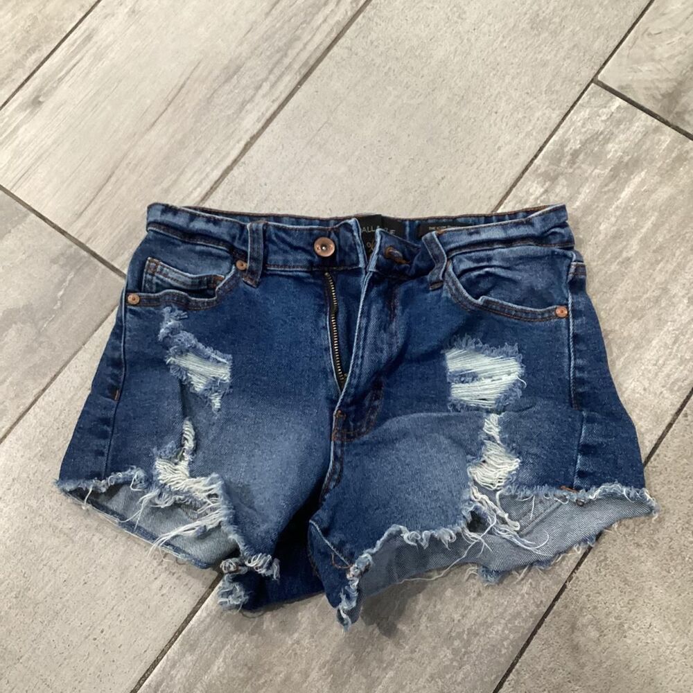 Kendall-kylie Women's Blue and Navy Shorts size 0